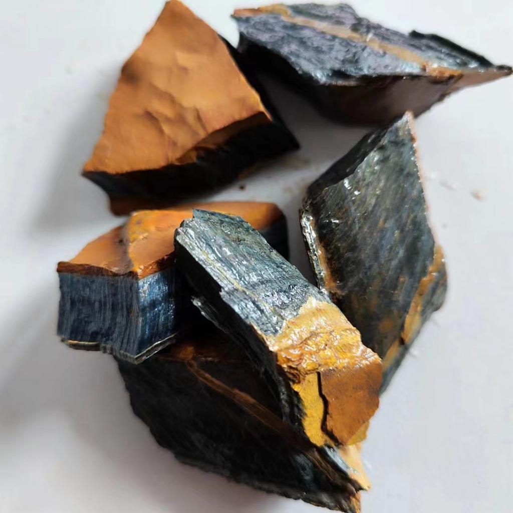 Naturalny Kamień Oko Tygrysie Niebieski Kamień Szlachetny Najwyższej Jakości do Uzdrawiania Energetycznego Specimen Zbiornik Dekoracja Domu Kamień