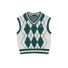 Kangol Women S Argyle Knit veSt 1877 Green