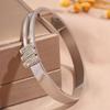 Hot-selling titanium steel bracelet, girls' high-end sense of fashion, popular light luxury in Europe and the United States, Gypsy star love diamond 