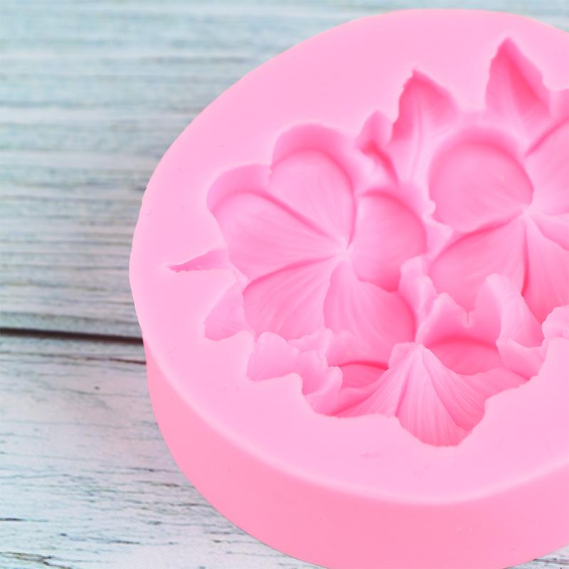 1Pc Flower Shape Silicone Mold Gardenia Plumeria Rubra Molds Diy Baking Tool