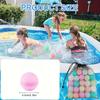 6/10/24 Stück Wiederverwendbare Wasserbälle, Silikon-Wasserballons, Aufblasbare Wasserspielzeuge für Poolspaß - Zufällige Farben