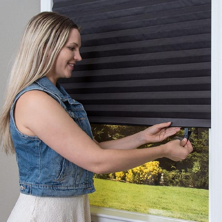 Lightproof Pleated Window Panel For Home And Offices Use Nonwoven Materials Easy To Trim