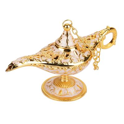 Metal Carved Hollow Legend Lamp Hollow Aladdin Magic Genie Light Ing Pot Decor (#3)