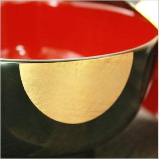 Karin Honpo Zoni-Schale mit Deckel Yorokobi Schwarz mit Rot Echizen Handgefertigt Einzelstück Schale, Design, Interieur, Lackware, Japan,