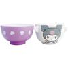 San Art Sanrio Kuromi Soup and Rice Bowl Made In Set, Mini, Gift, Japan, SAN4213-4