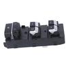 Driver Window Switches Button Panel for Replacement Use, 4 Button Layout with Upper Lock Buttons, ABS Housing, Part 93571D4000 for Repair Work