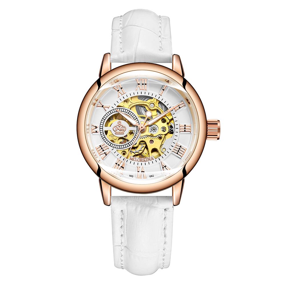 ORKINA Ladies Automatic Mechanical Watch Luxury Brand Women Wristwatch Fashion Skeleton Clock Senhoras Assistir Reloj Mujer 2022