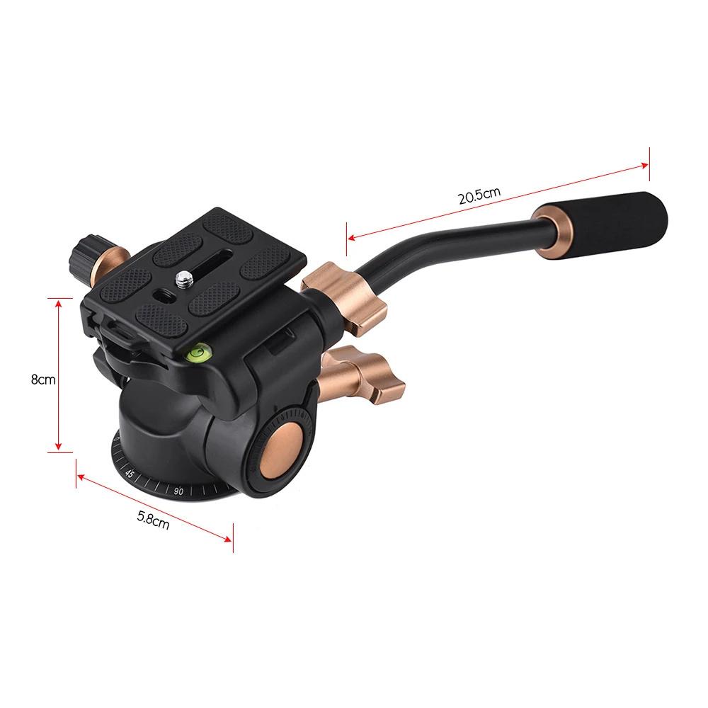 3-Way Damping Video Tripod Head 360° Panoramic Shooting