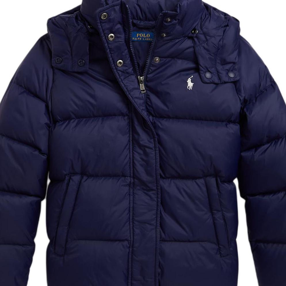 Polo Ralph Lauren Dunjakke med Pony-broderi Glidelås Hette Langermet Barnejakker 313970102-500