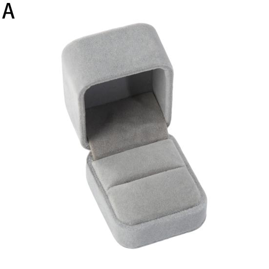 Faux Velvet Presentation Gift Jewellery Ring Necklace Bracelet Display Box Case