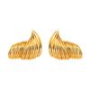 Personalized Retro Twisted Texture Stud Earrings for Women – Versatile, Light Luxury High-End Ear Ornaments.