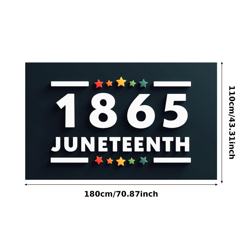 Красочные Звезды Баннер Дня Свободы Баннер Исторического События Украшение Джунтету для Мероприятий Наследия Культурных Фестивалей