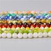 Natural Smooth Dragon Veins Agates Beads Loose Cracked Stone Beads for Jewelry Making DIY Bracelets Necklace 15'' 6 8 10mm