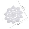 20Pcs DIY Embellishments Crocheted Applique Cotton Flower Lace for Blouse Scarf Hat Sewing Crafts Handmade Courses