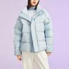 Li Ning Sports Fashion Series Solid Color Warm Stand Collar Short Down Jacket Women Jacket Blue AYMR506-3