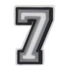 Zhibixing Soft Rubber Clog Accessories: 37 Styles of Black and White Letters & Numbers for Customizing Shoe Buckles and Flowers.