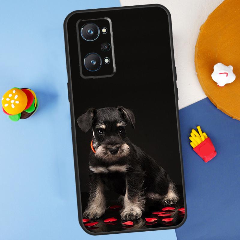 Schnauzer Puppy Dog For Realme 11 10 12 13 14 Pro Plus GT 5 6 6T GT7 Pro C61 C53 C51 C21Y C25S C55 C67 C75 Case