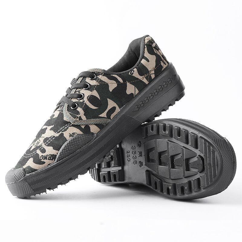 Cloth shoes beef tendon sole black cloth shoes soft sole non-slip wear-resistant breathable medium casual low-top single shoes