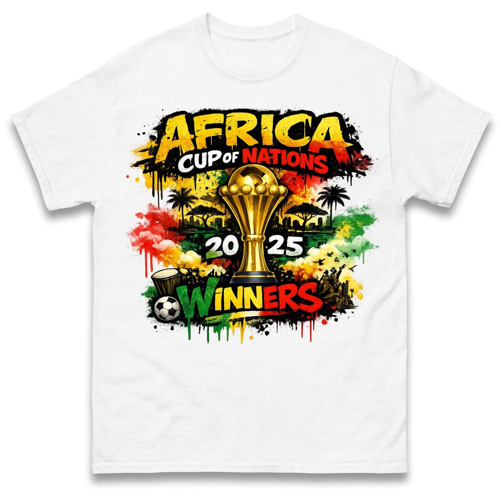 Senegal Ganadores Copa Africana de Naciones 2025 Camiseta Camiseta Hombre Mujer Unisex Tops Camisetas