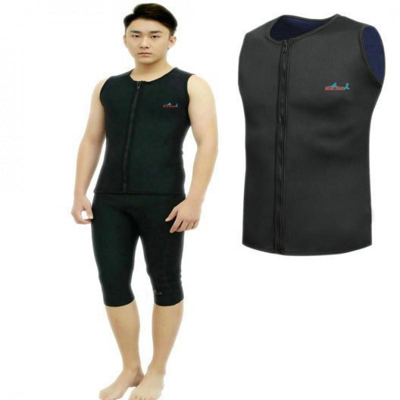 2mm Neoprene Dive Vest Cold Water Swimming Snorkeling Winter Wetsuit Top Unisex Adult Thermal Undergarment