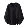 Mu Yuan Unisex American Cleanfit Polo Collar Sweater - Casual, Loose, Versatile Knitwear for Men