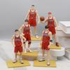 Slam Dunk Handmade Pvc Figure Shanbei Team Standing Sakuragi Hanamichi Rukawa Kaede Mitsui Hisashi Anime Desktop Ornament 17cm
