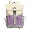 Autumn Fashion Color Block Nylon Backpack - Lightweight, Flap Style for Women, Casual Student Outing Bag
