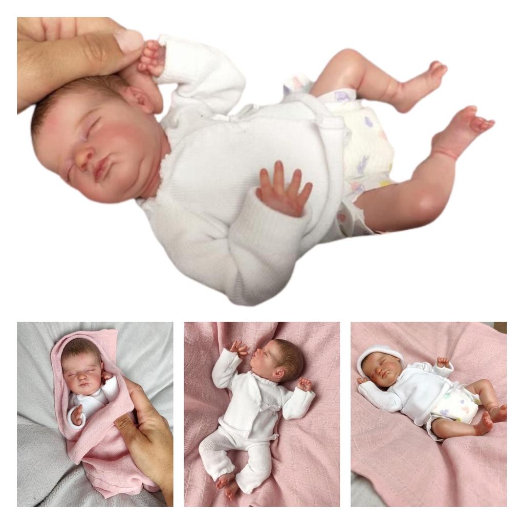 10in Reborn Simulation Doll Baby Bath Companion Real Life Toys Lifelike Kid Gift