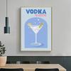 Simplicity Colorful Cocktail Posters Trendy Drinks Prints Whiskey Bar Cart Prints Canvas Painting Wall Pictures Home Bar Decor