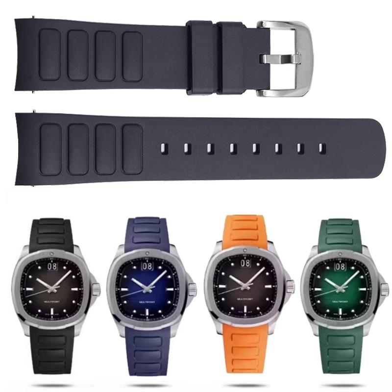 For Mido Multifort TV M049.526 Waterproof Rubber Watch Strap 22mm M049 Curved Interface Silicone Watch Accessories Watchband