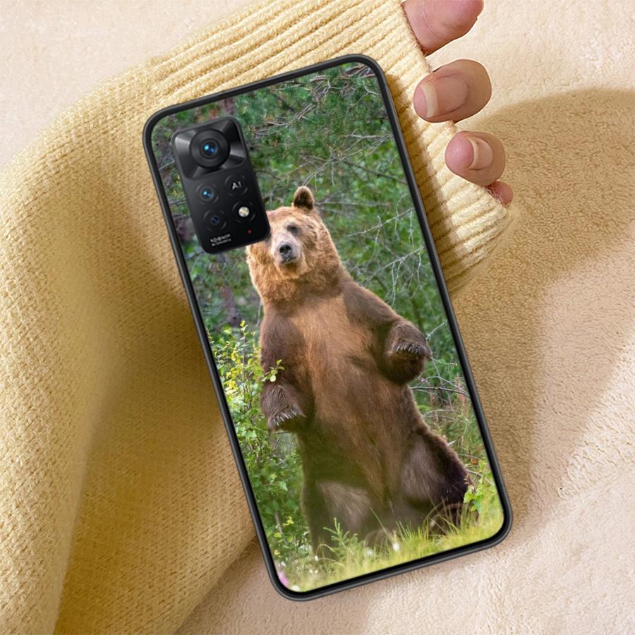 

Kodiak Bear Phone Case For Redmi Note 13 14 15 Pro Plus 12 13C 12C 15C 9 10 10C 9T 9C 9A TPU Soft Cover Clear Cell Cases Shockpr Redmi 9T
