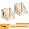 Storage Rack Easy To Press Adjustable Accessories Plastic Grey Bathroom Storage Dishwashing Liquid Hanger Brown Home Storage