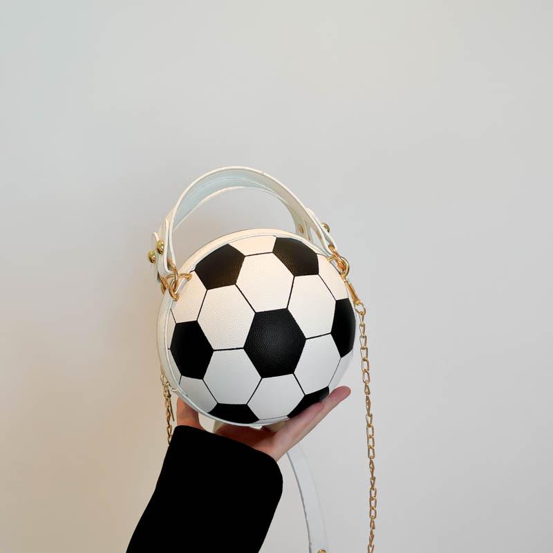 

Женская модная корейская сумка кроссбоди в баскетбольном стиле - Универсальная, с яркой индивидуальностью, маленькая круглая на плечо белый