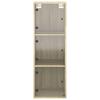 Wall Cabinet with Glass Doors Sonoma Oak Finish 35 X 37 X 100 Cm