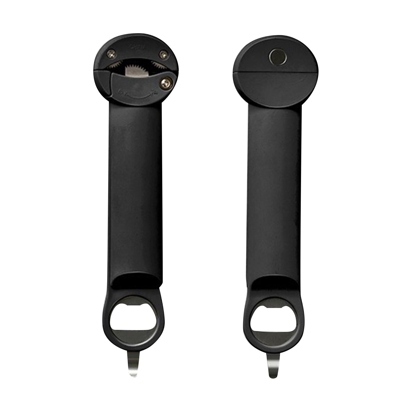 

Открывалка для бутылок и крышек для пожилых людей с артритом, слабыми руками, многофункциональный выдвижной магнитный консервный нож 7 в 1, кухонный штопор для вина Gadg One Size чёрный