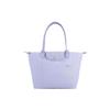 Le Pliage Green Snap Zipper Closure Canvas And Leather Tote Bag Women Tote Bags Sky-Blue 2605919P79