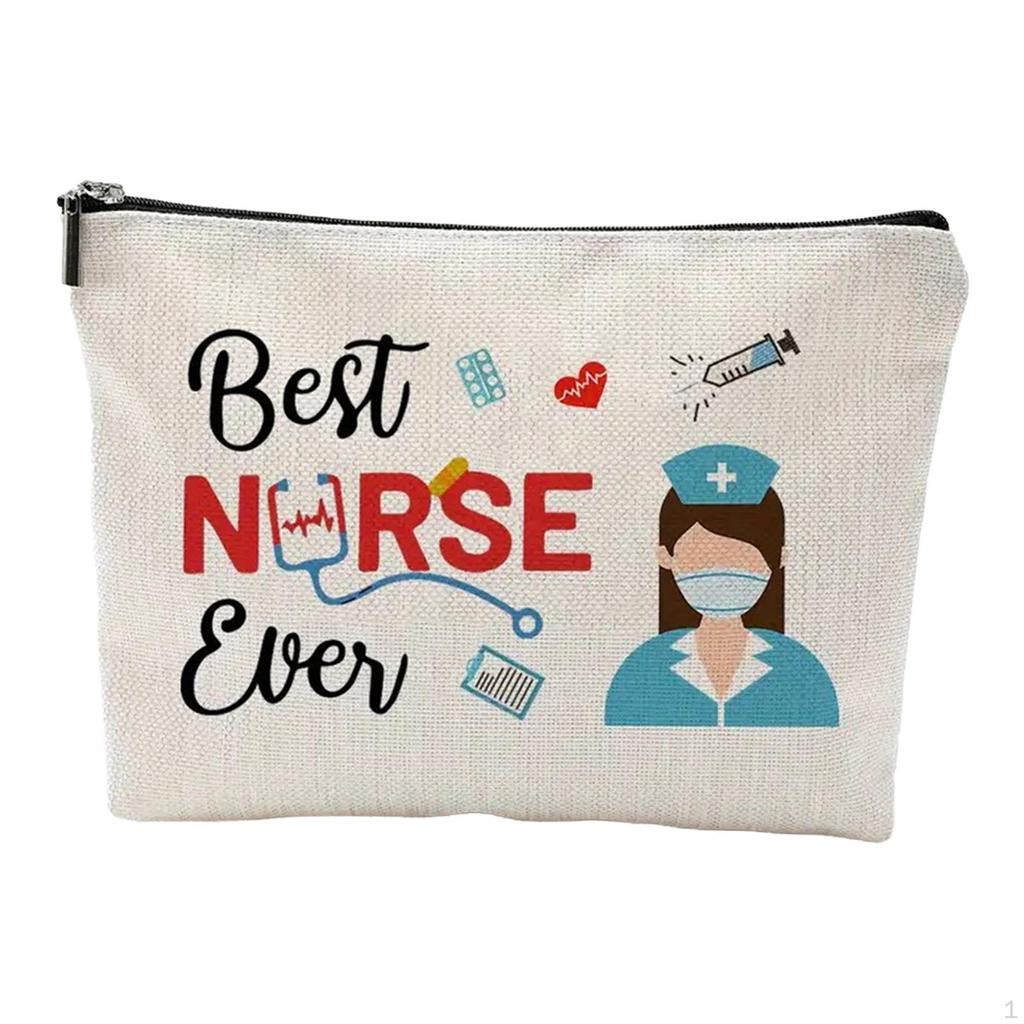 Nurse Makeup Bag Cosmetic Pouch Travel Multipurpose Portable Gift for Party