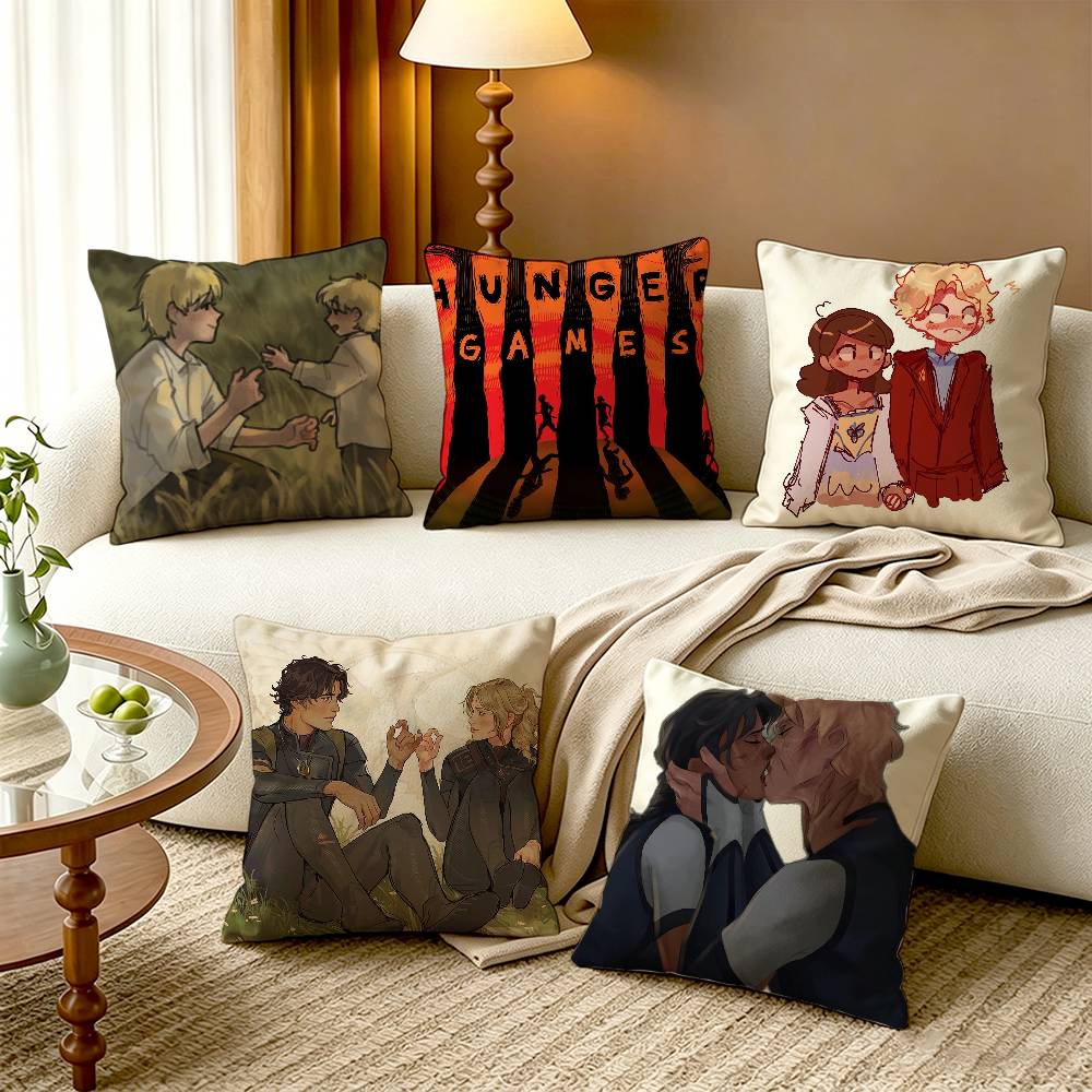 The HHunger GGames Pillow Case Pattern Printed Pillowcase For Living Room Sofa Cushion Cover