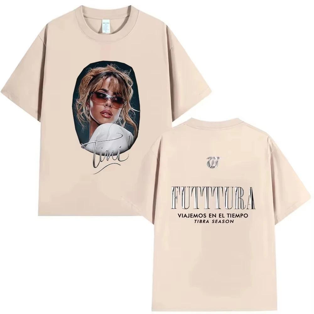 

2026 Singer Tini Stoessel Futtura Tour Graphic TShirt Unisex Fan Fashion Trendy Clothing TShirt Retro Cotton TShirt Y2K S