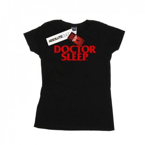 

Doctor Sleep Womens/Ladies Text Logo Cotton T-Shirt білий