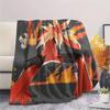 Blaziken  Print Flannel Blanket, High Quality Comfortable for All Seasons, Home Decor, Warmth and Comfort