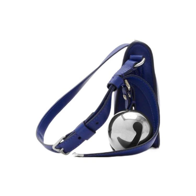 Burberry Adjustable Leather Strap Zipper Closure Lambskin Crossbody Shoulder Bag Women bags Knight-Blue 80788571