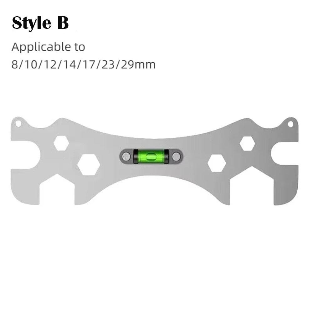 Thickened Hex Screws Wrench Design with Level Gauge Bend Angle Leveling Wrench  Universal