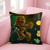 Funny LBP Sackboy  45*45cm Cushion Cover Pillow Cover Decor Pillowcase Home Pillowcase for Couch Pillow