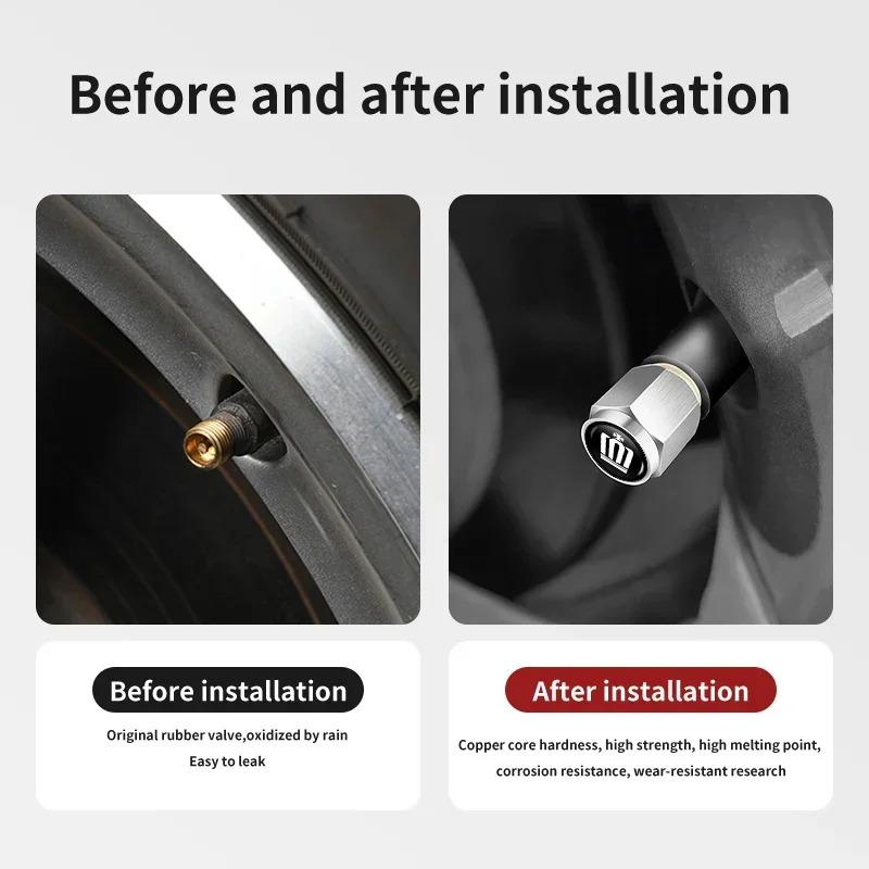 5pcs Car Wheel Tire Valve Protection Caps Auto Accessories For Toyota Crown Athlete 2003 2000 2001 2002 2004 2005 2006 2007