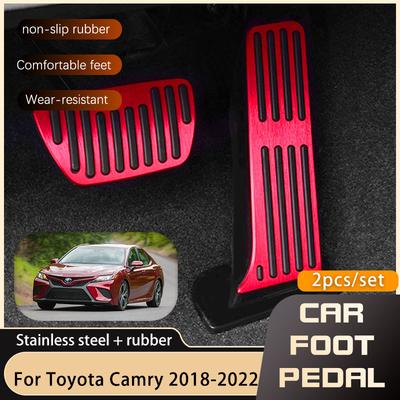 2 PCS Car Foot Pedals For Toyota Camry Daihatsu Altis XV70 2018 Accelerator Brake Non-Slip Pedal Cover Pads