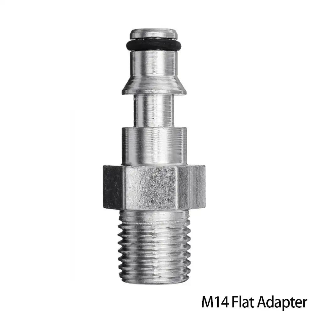 Högtryckstvättadapter Skumsprutmunstycke Mässingskontakt Snabbkoppling M14 M22 Hane Hona Koppling för Biltvättverktyg