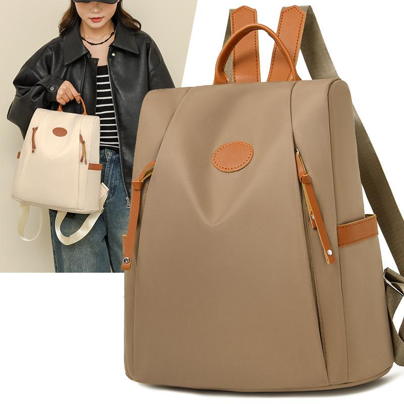Schoolbag1011 Anti-theft Women's Backpack Waterproof Oxford Cloth Backpack Travel Commuter Versatile Women's Bag Anti-theft Backpack