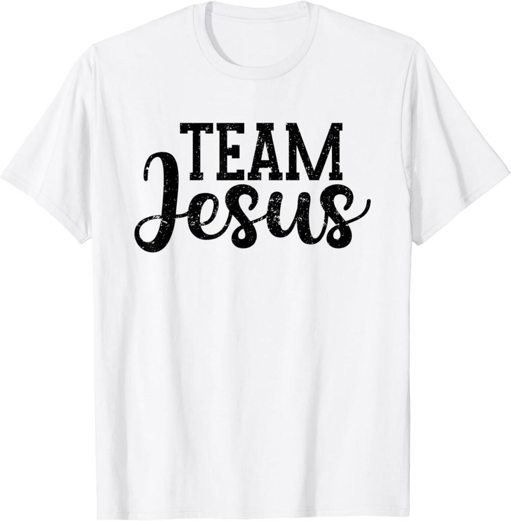 Lustiges Team Jesus Christlicher Glaube Beten Gott Religiöses T-Shirt Lustige Jesus Kleidung Baumwoll-T-Shirts für Herren Grafik-T-Shirts