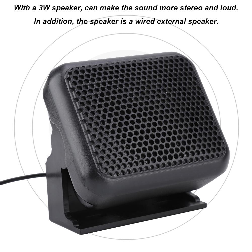 NSP-100 Mini externí reproduktor Mobilní rádiový mikrofon pro autorádia Kenwood Yaesu ICOM Ham